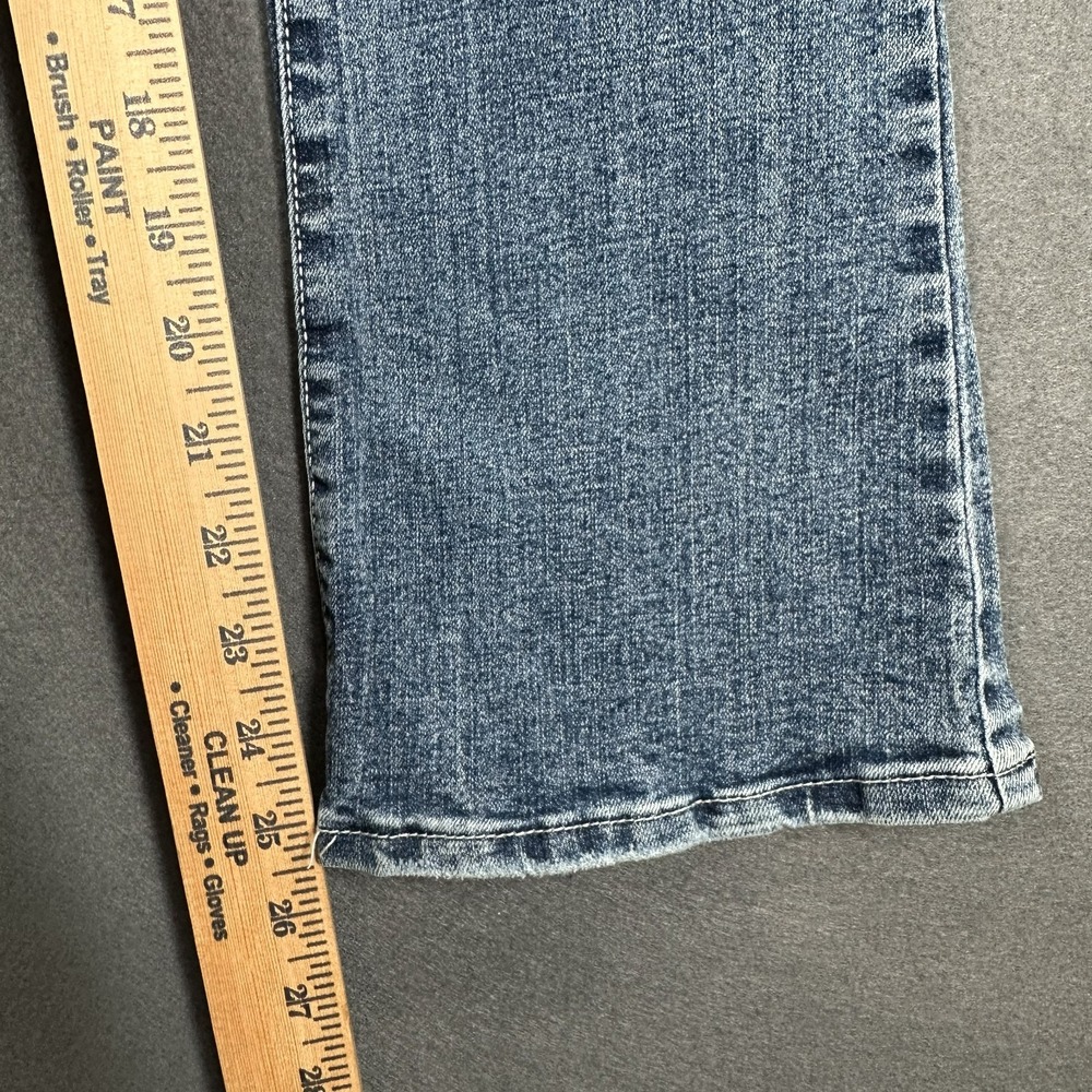 RSQ Jeans Girls 12 Blue Denim Flared Leg Stretch Distressed‎ Y2K Grunge - Picture 11 of 12